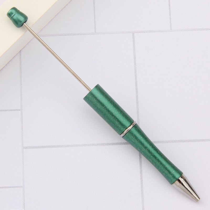 153C.Green Beadable DIY pen - Romo bead
